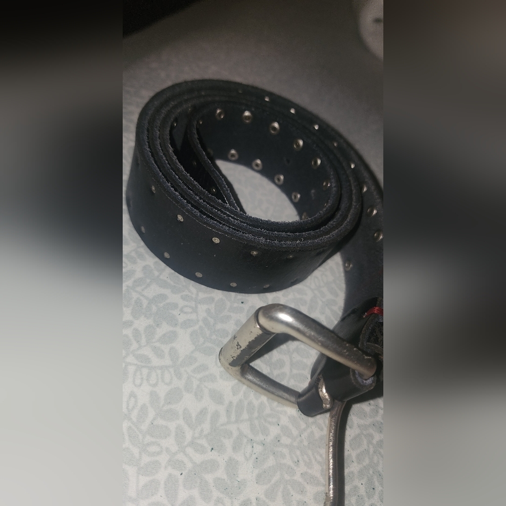 Women's Black Leather Belt